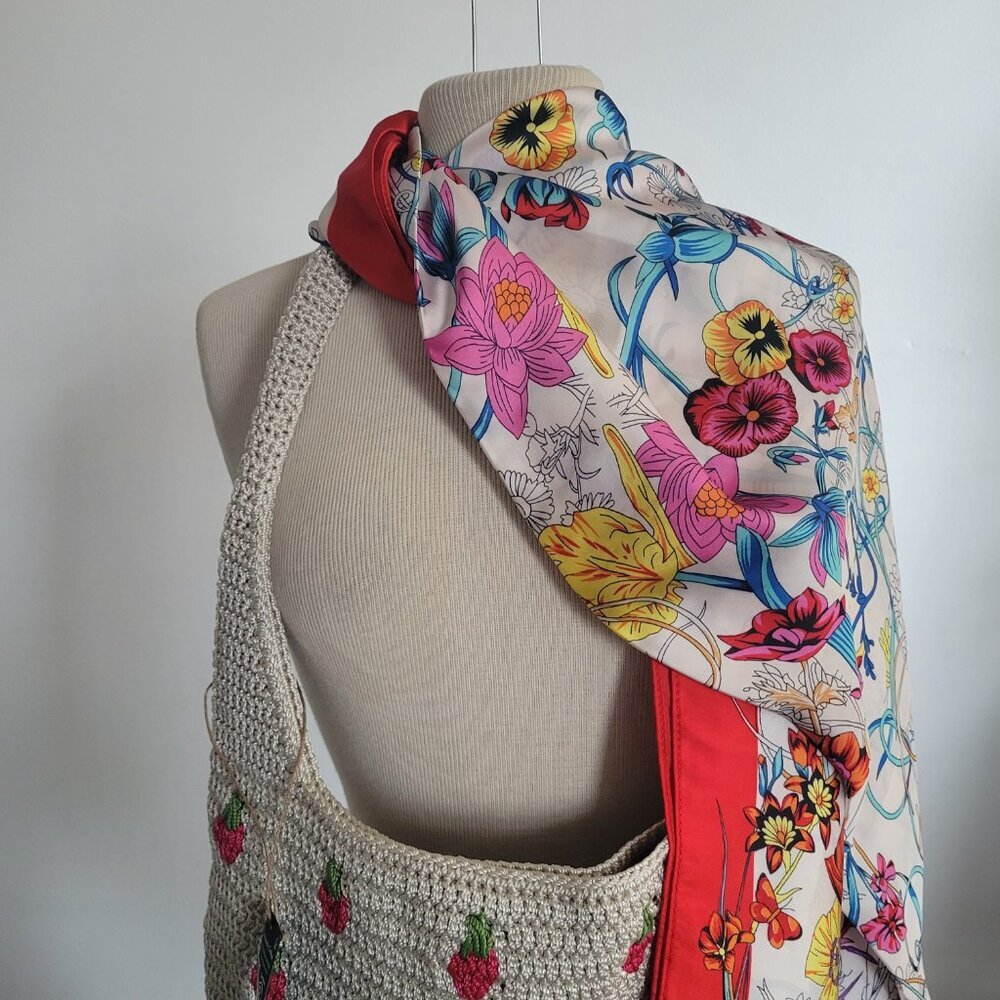 The Sak Limited Edition Crochet Natural Strawberries Hobo Bag - Picture 13 of 14